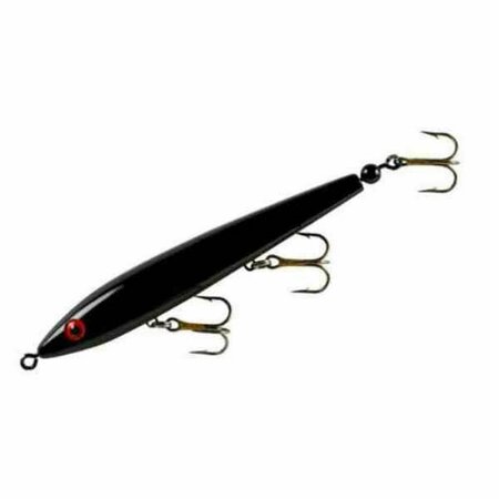 COTTON CORDELL 0.375 oz Boy Howdy Tail Weighted Black Topwater Fishing Lure C4002